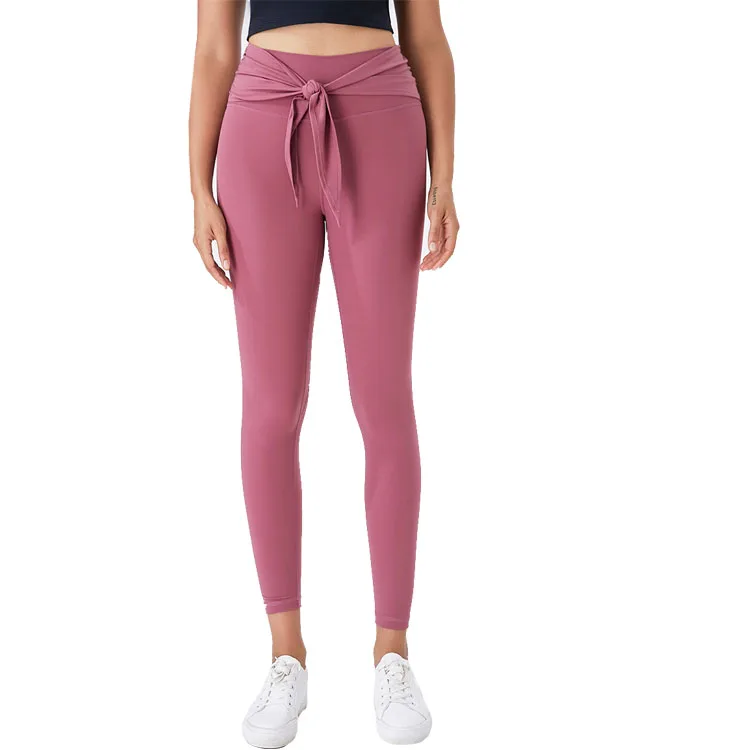 

yoga strap fitness pants High waist tight seamless leggings woman, Black/pink/grey