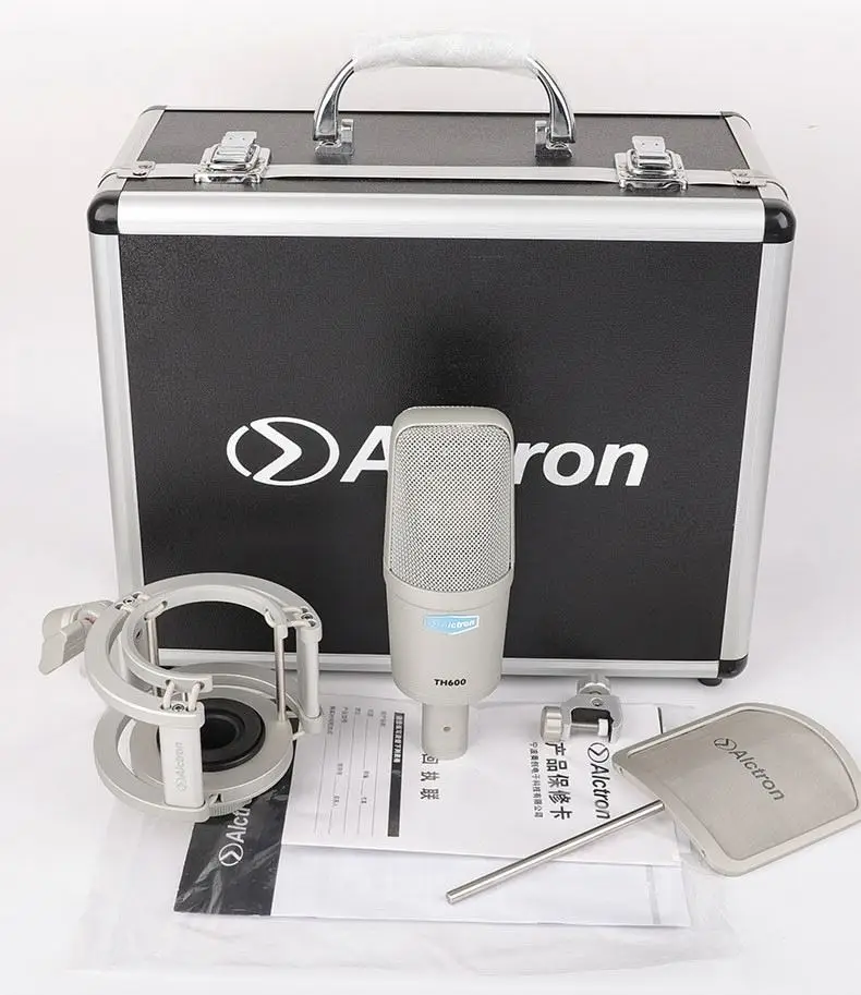 

Alctron professional studio large diaphragm condenser recording microphone for YouTube Tik Tok live broadcast