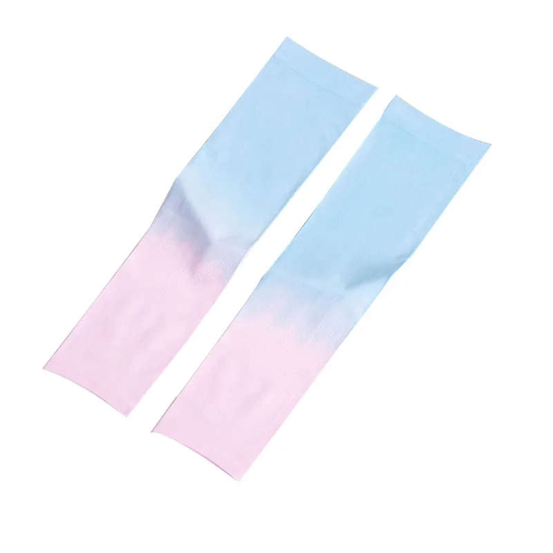 

LOW MOQ uv protection tie dye white skin compression running sports cycling arm sleeve gaming, Picture shows