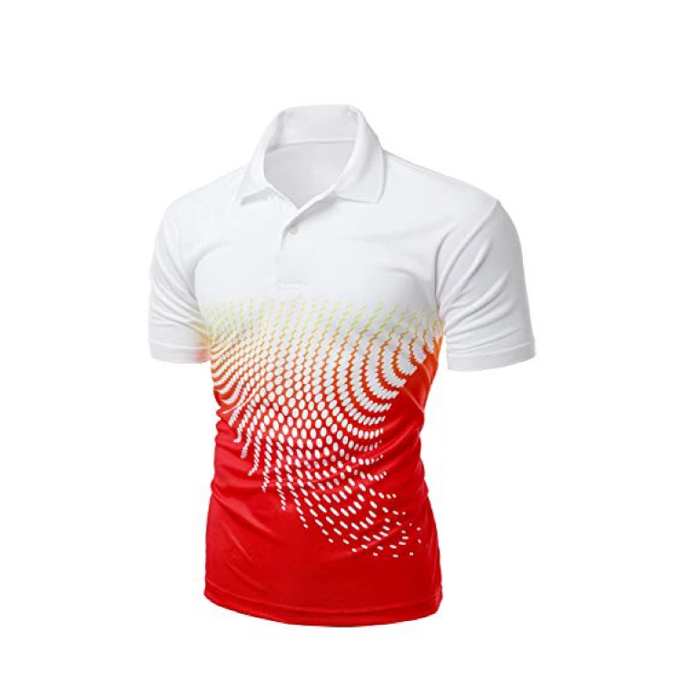 

Digital sublimation printing quick dry activewear new design man sport polo t shirts