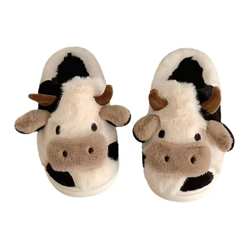 

Winter Slippers Women Cute Animal Slipper Fluffy Plush Warm Fashion Shoes Indoor Home Non-slip Cotton Shoes Female Funny Shoes