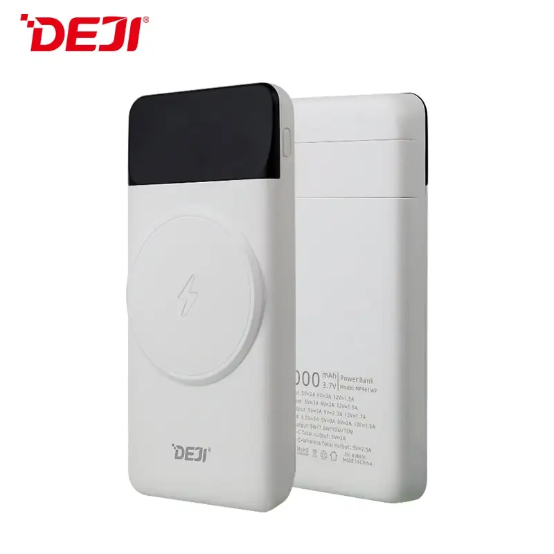 

10000 mAh Powerbank QC 3.0 Compatible Wireless Charging Power Bank with Digital Display