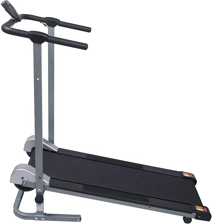 

Wellshow Sport Manual Walking Running Machine Compact Folding Cardio Treadmill Home Fitness Equipment With LCD Display