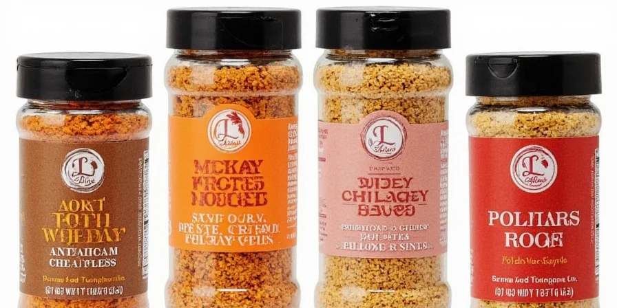Spice storage jars in a cool, dark pantry