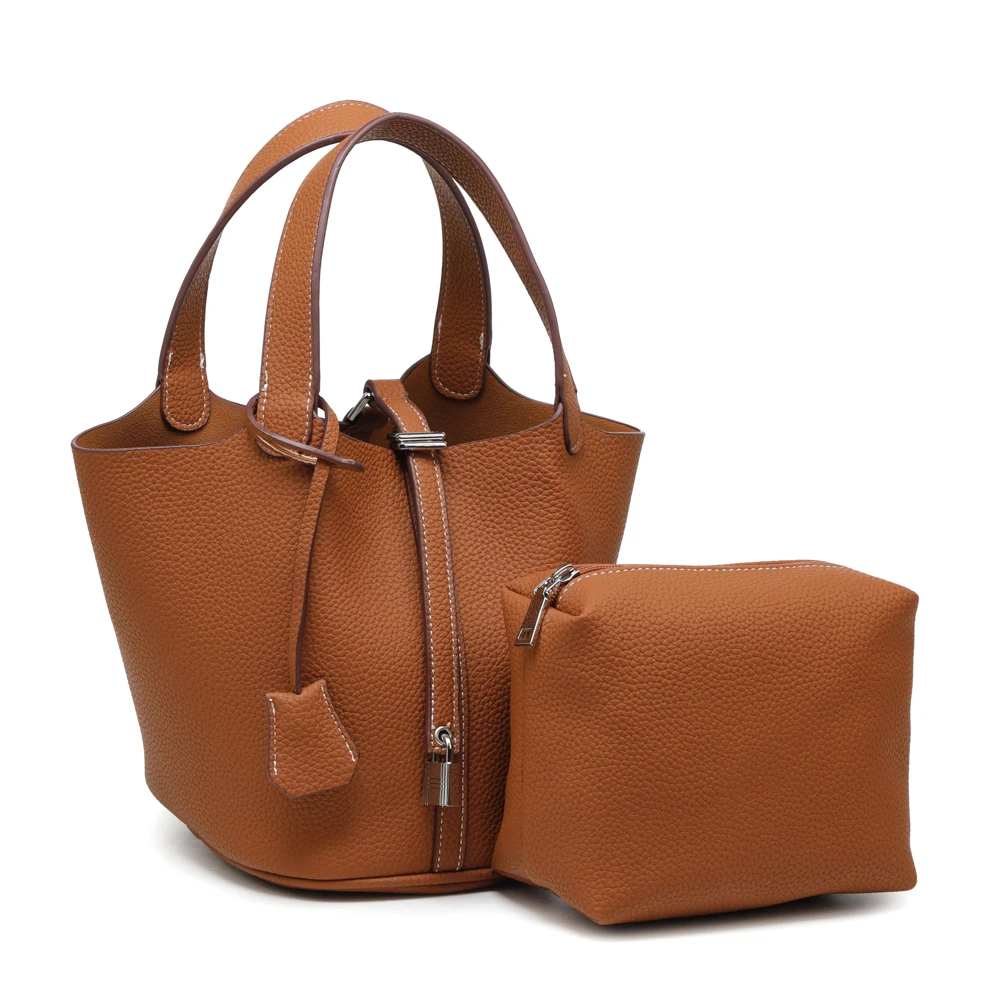 

Luxury Bucket Bags Women Brand Designer Ostrich Leather Bag Tote Composite Bags