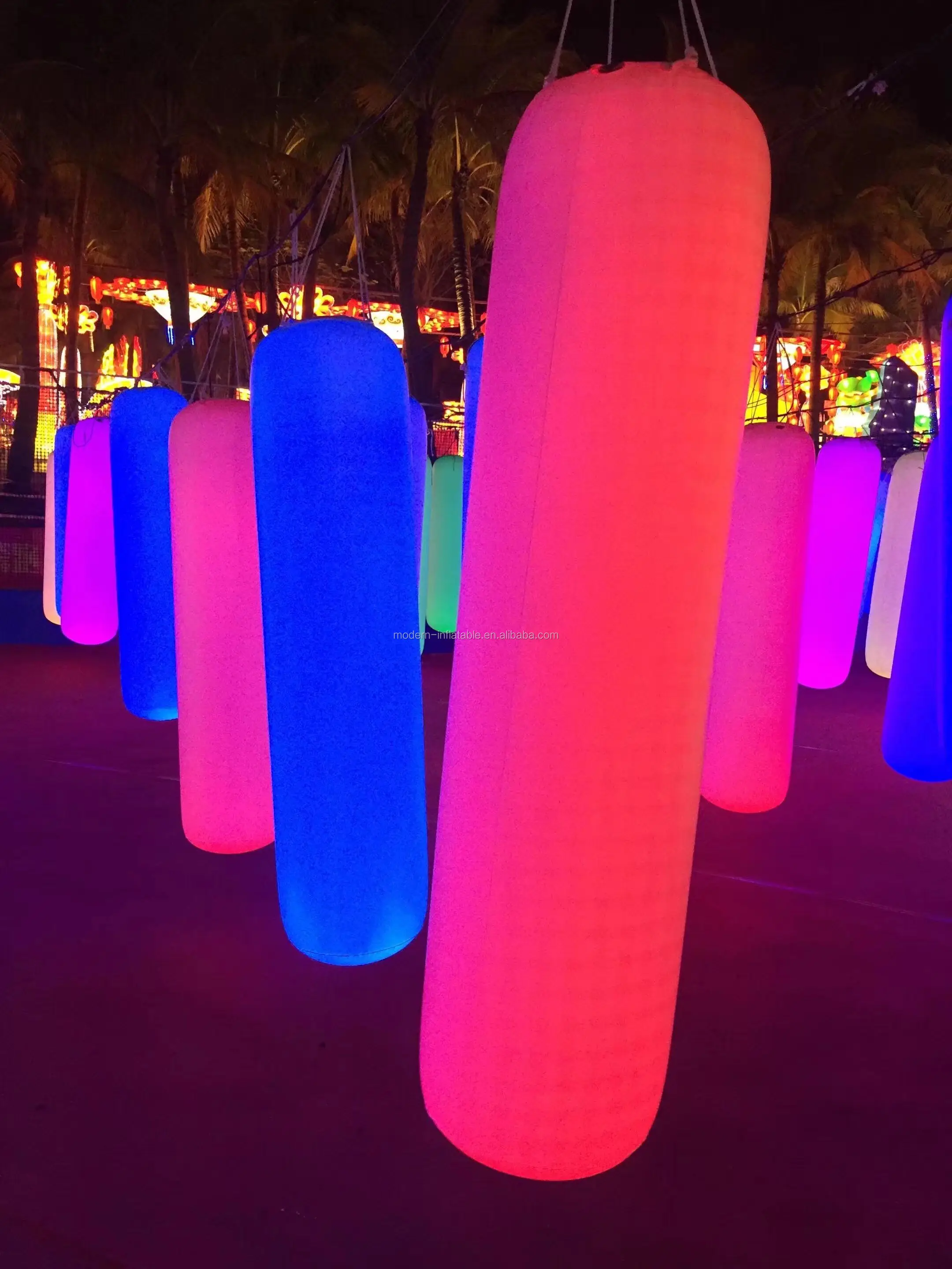 Inflatable Led Lighting Touch Column Led Glowing Pillar For Event