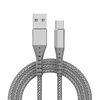 Top quality factory price aluminum alloy 3A protective head micro usb fishnet cable for sale
