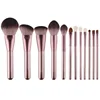 12 pcs Professional Synthetic Hair Foundation Powder Blush Cosmetic Private Label Makeup Brush Sets