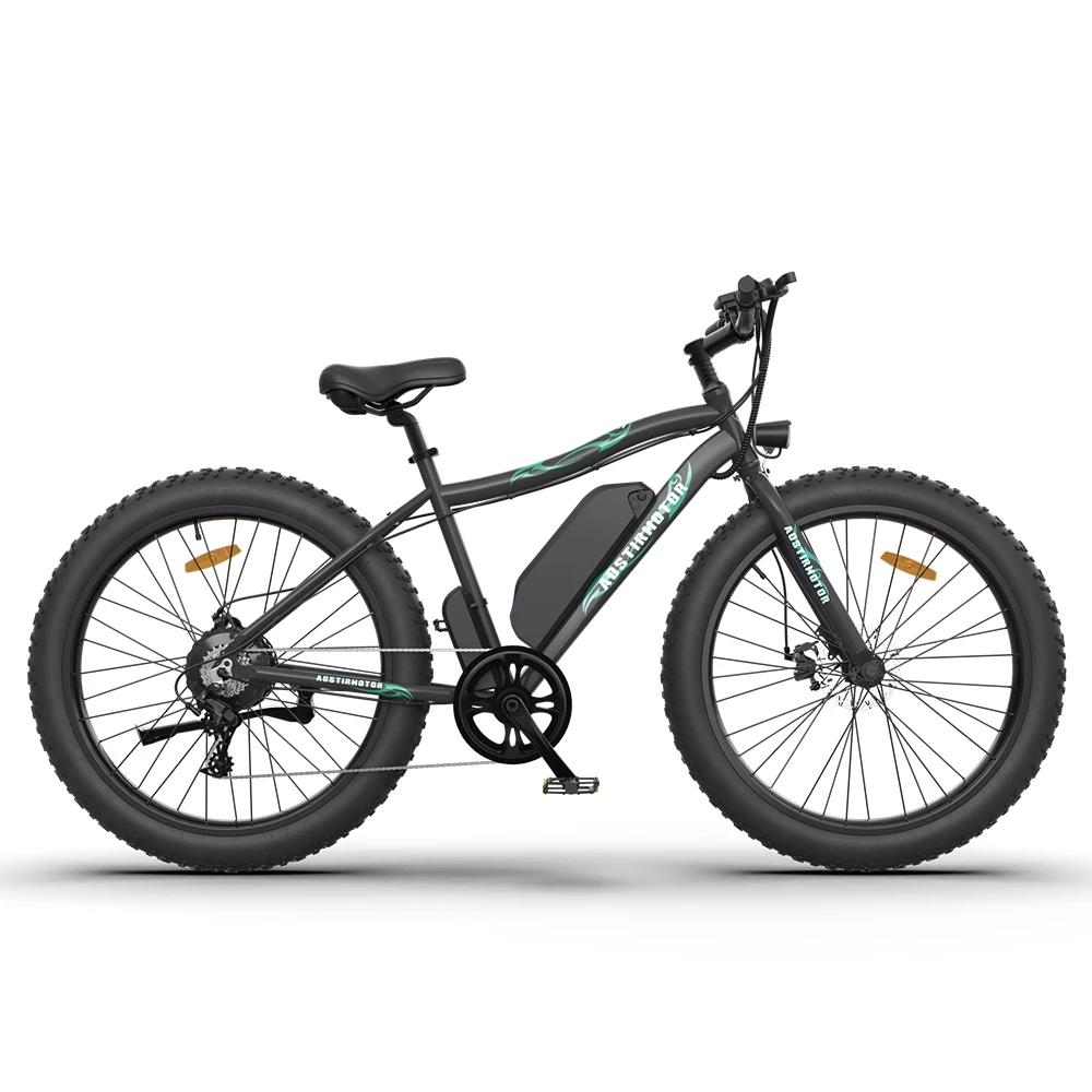 

US Dropshipping 26 Inch Fat Wheel 500W Down Hill 36V Fat Tre Mountain Ebike