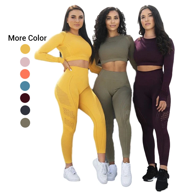 

Women Gym Clothing Sports Legging Seamless Set