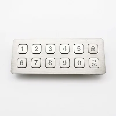 Keychain Keypad 2 Numbers 2x6 Key Stainless Backlight Number Arrow Safe Smart Door Lock ...