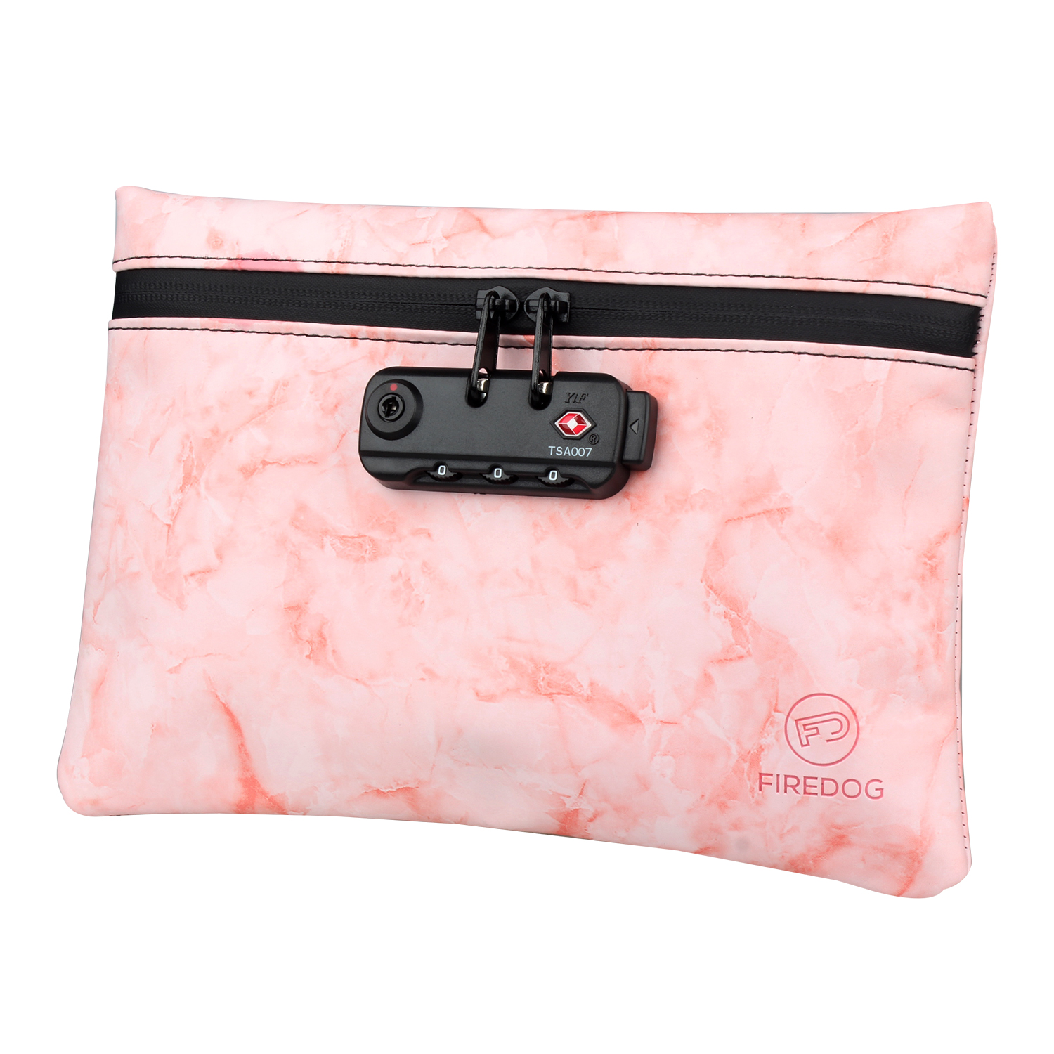 

custom black smell proof bag weed with custom logo small smell proof combination lock code lockable bags, Pink