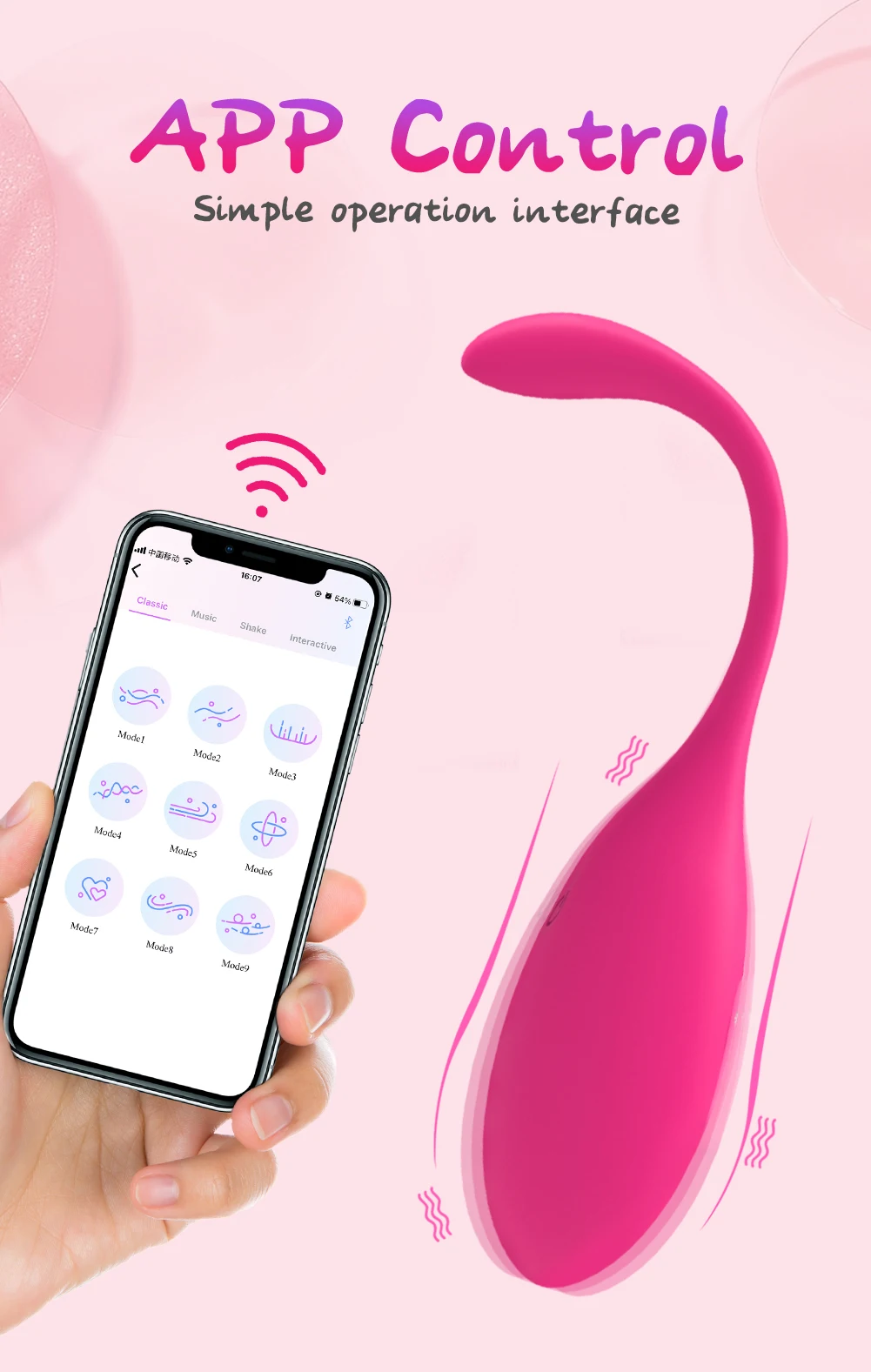Levett App Sex Toys G Spot 9 Vibrating Modes Phone App Wifi Wireless