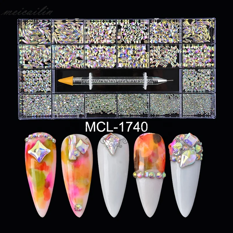 

2021 Hot Selling Cheap Nail Crystal Stone Rhinestones For nail decorations, 2 colors