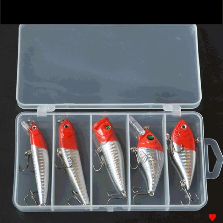 5pcs/box Fishing Lure Set With Minnow Wobblers Hard Lures Pencil Bait