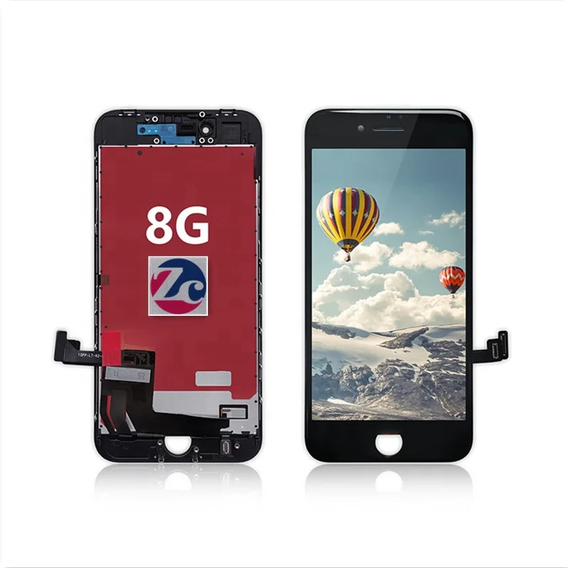 

ZC 360 Degree Polarized Replacement Touch Display Lcd Screens for Iphone 8, Black & white