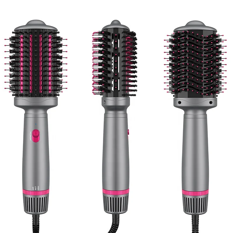 

Best Hair Straightener brush OEM Customize Private Label Packaging hot air brush for straightening \curling and drying hair