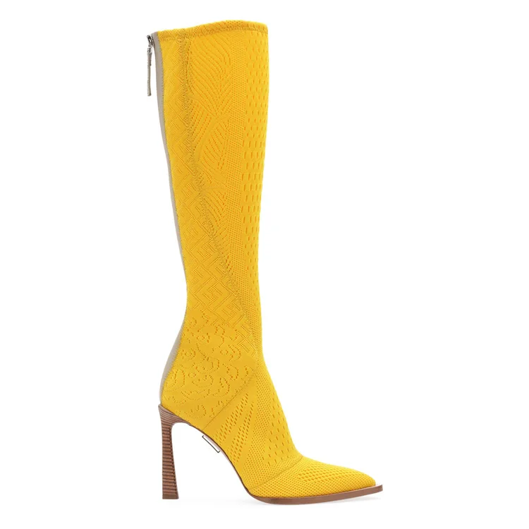 

Customize high heels women's stretchy lycra sexy over the knee boots