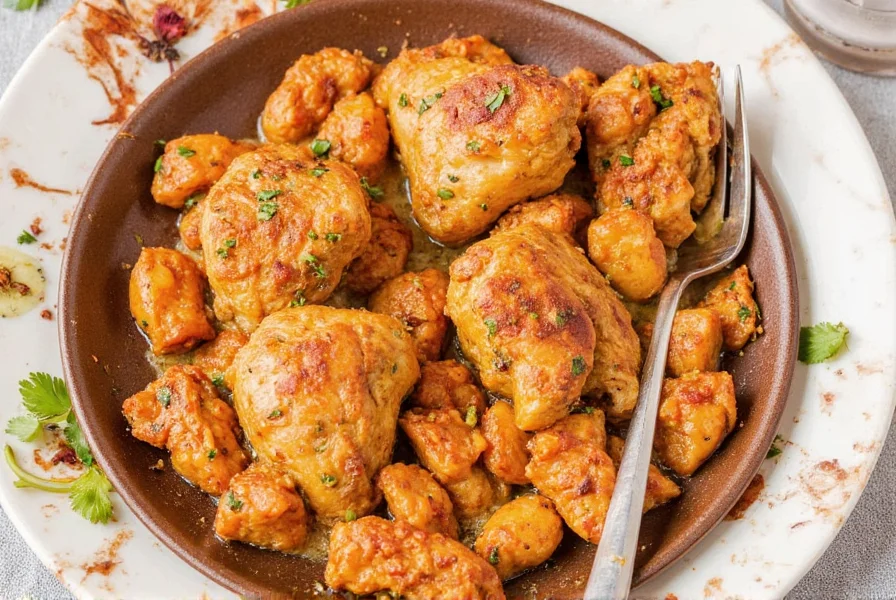 Spice bowl with chicken rub ingredients