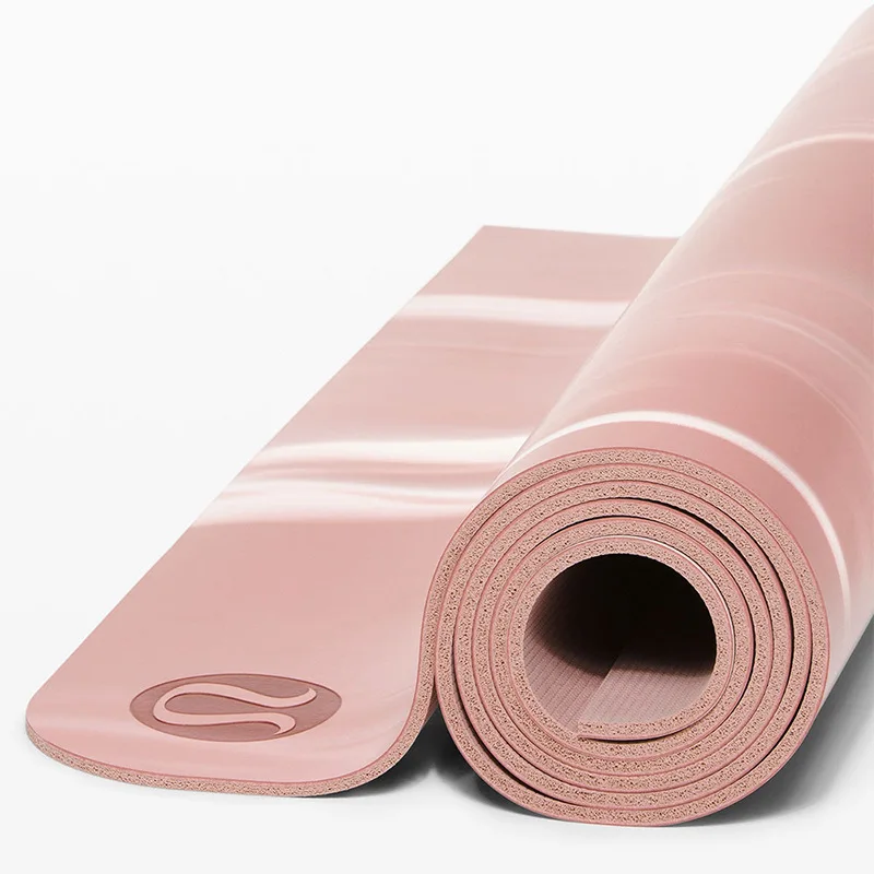 

Double-sided non-slip moisture wicking sports fitness natural rubber yoga mat, Pink camouflage