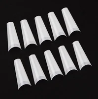 

Hotsale 500pcs/bag Nails Clear/Natural False Artificial Fingernails new French coffin Nail Tips