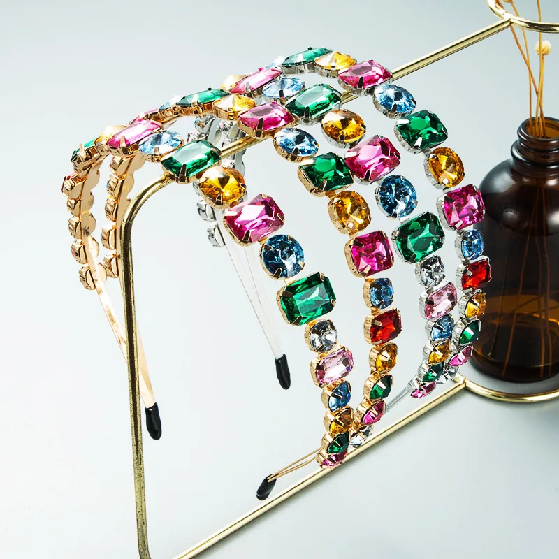 Luxury Two Layers Rhinestone Crystal Headbands for Women Party Headdress Girls Accessories