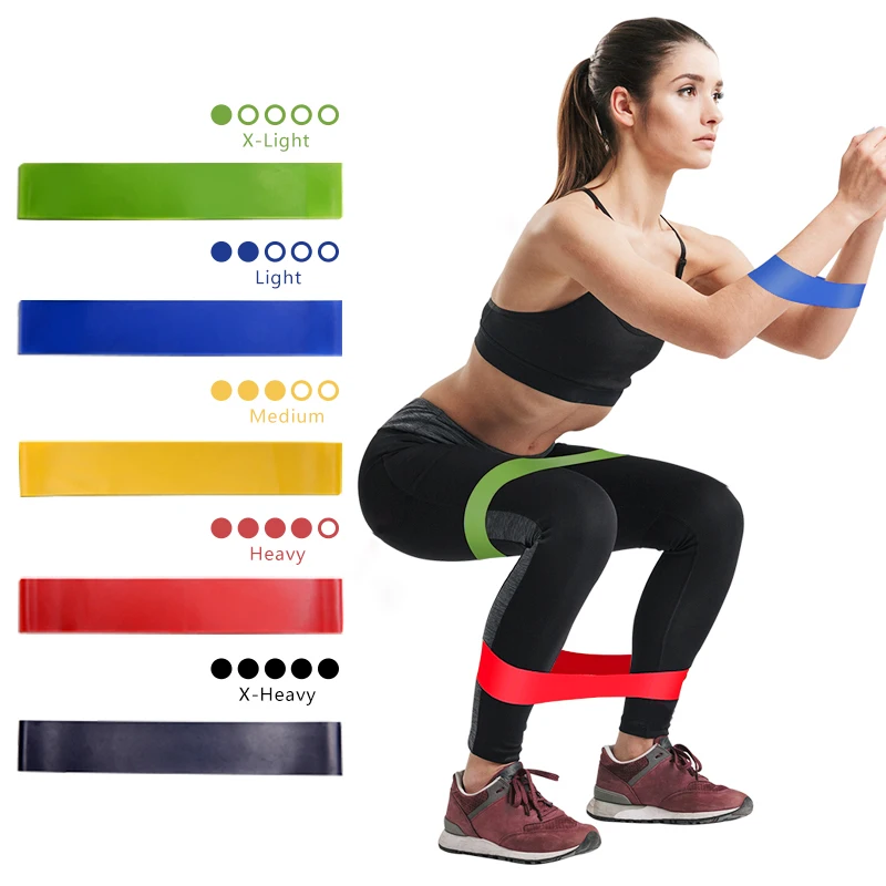 

Rubber Resistance elastic Bands For Fitness Indoor Yoga Gym Equipment Body Strength Training Set Workout Bands