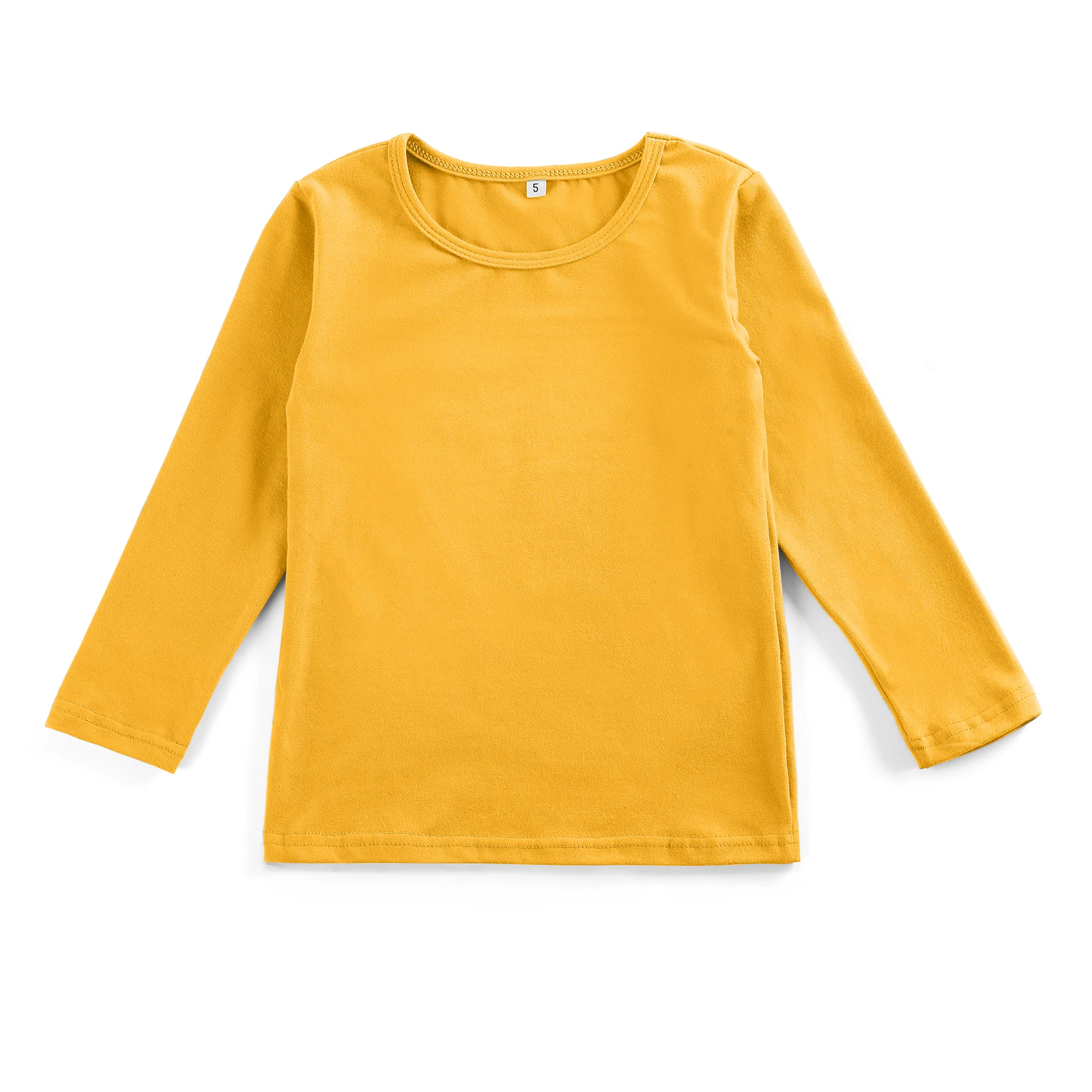 Long Sleeve Cotton Unisex Plain Boy's T-shirts 2020 New Stock Rts Kids ...