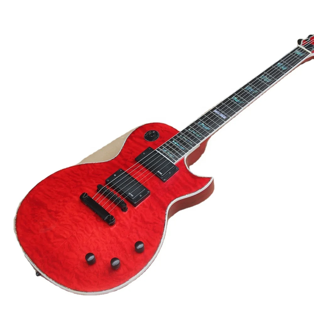 

Flyoung 6 Strings Stringed Instruments Red Esp Electric Guitar Custom Made