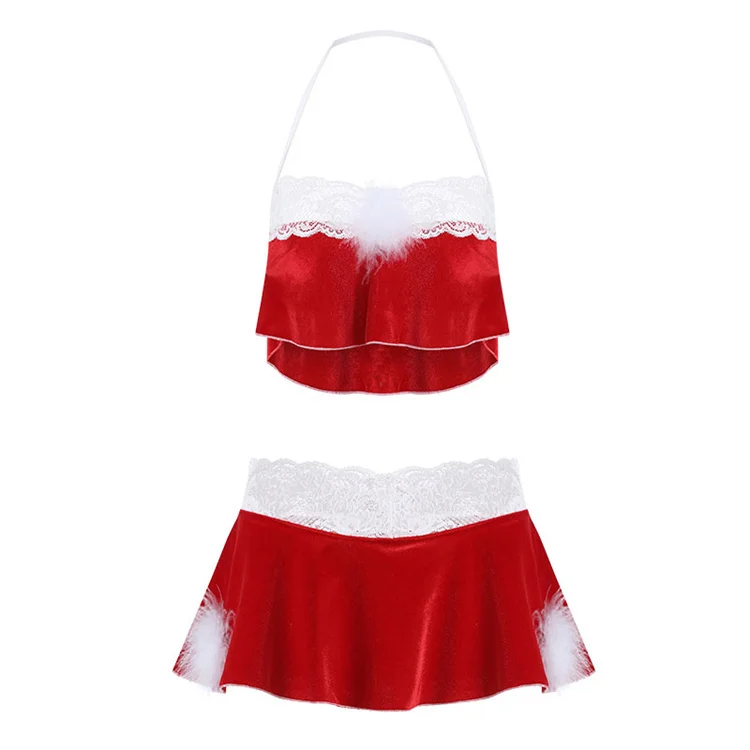 

Adult Christmas Dress Sexy Costumes Women Santa Claus Cosplay Costume
