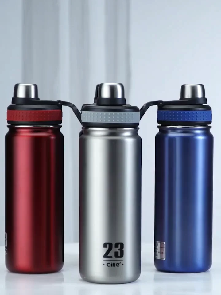 Cille 680ml Insulated Bike Sublimation Metal Double Walled Vacuum Flask