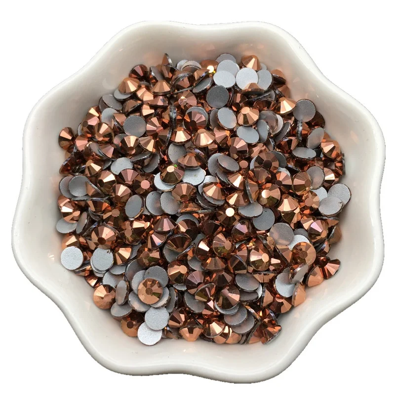 

Wholesale Loose Glass Strass Ss20 Rose Golden Flatback Non Hot Fix Crystal Rhinestones For Nail Art