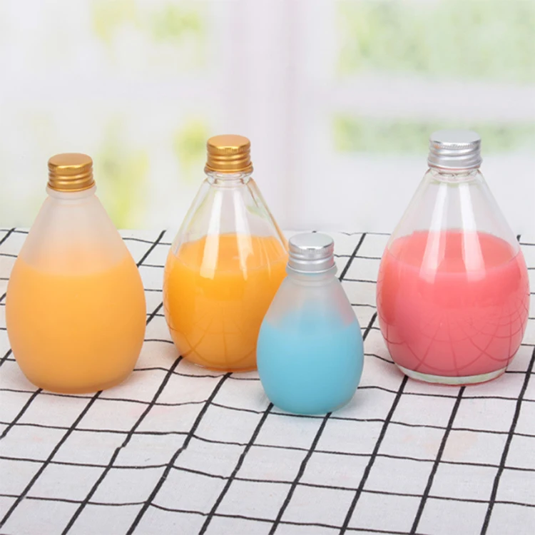 小平板玻璃果汁瓶