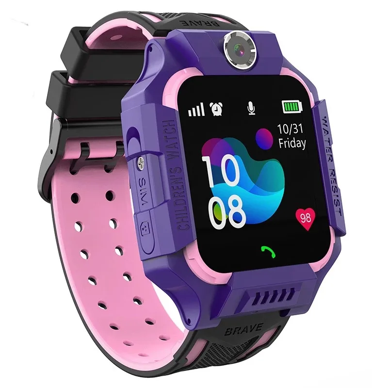 

WY S6 Kids LBS Tracker SmartWatch Waterproof Smart Watch SOS Call for Children Anti Lost Monitor Baby Wristwatch for Boy girls, Pink