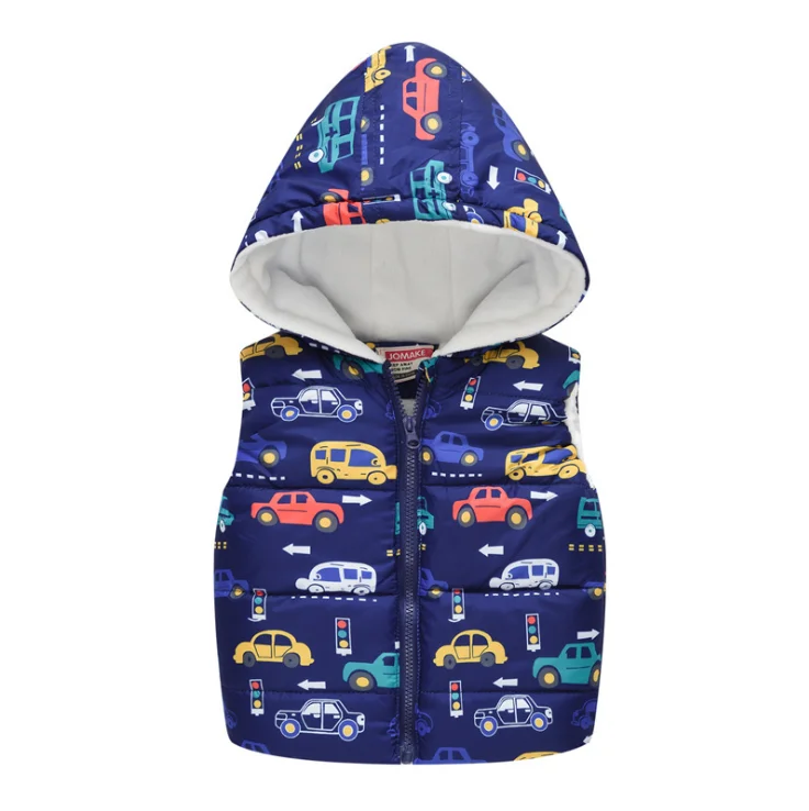 

Low MOQ Fashion style zipper side wholesale kid sleeveless hoodies