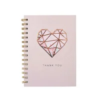 2020 Fashion Paper Diary Spiral Notebook, Custom Printing Hardcover Pink Travel Journals mskib shop