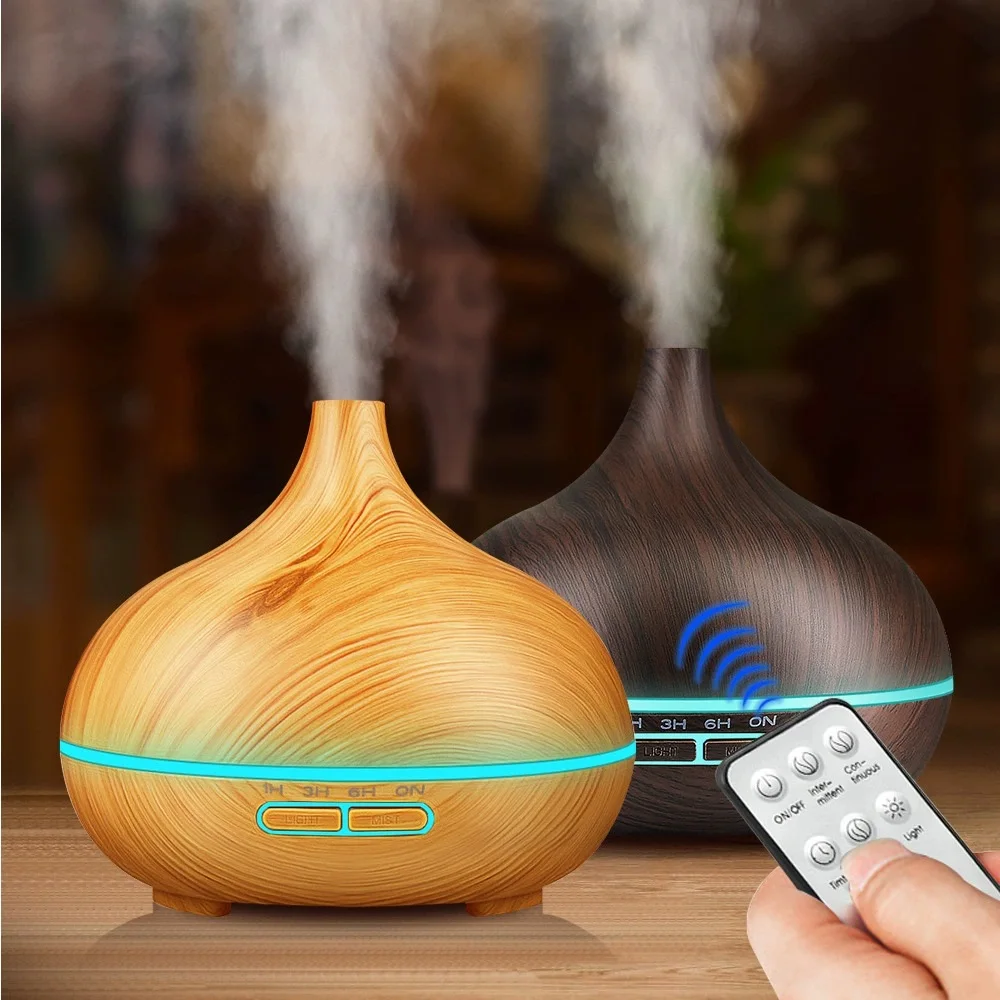 

Hot Sale With Remote Ultrasonic Aroma Diffuser Humidifier Personal Mini Air Desktop Essential Oil Diffuser 400ml