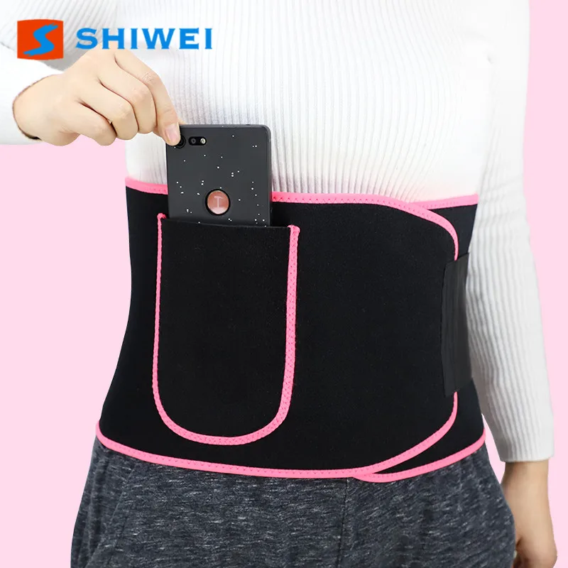 

Sweat Trimmer waist belt bodybuilding slim support back brace, As picture