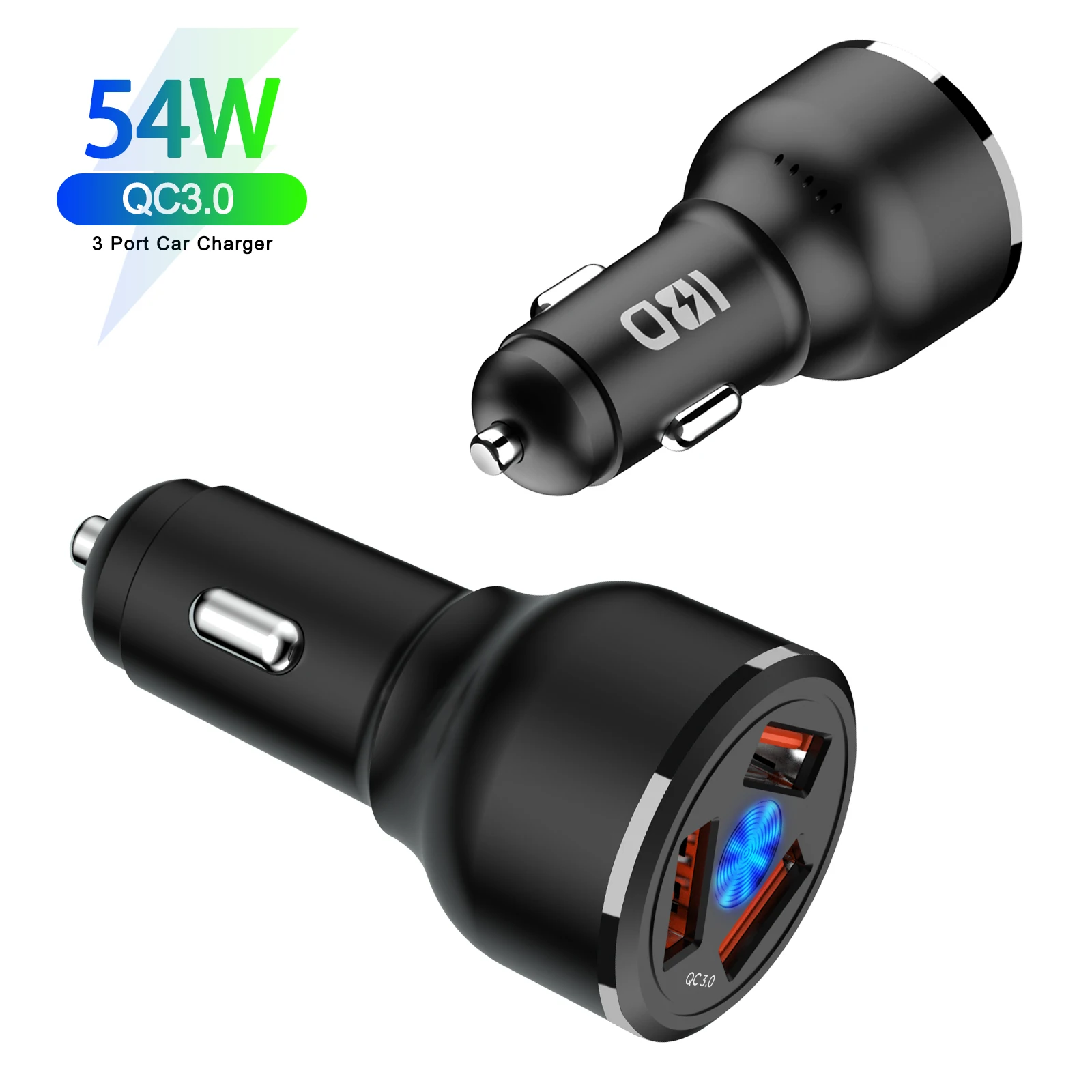 

Usb 3 Pin Car Charger Fast Charger Car Quick Charge 3.0 Car Power Charger