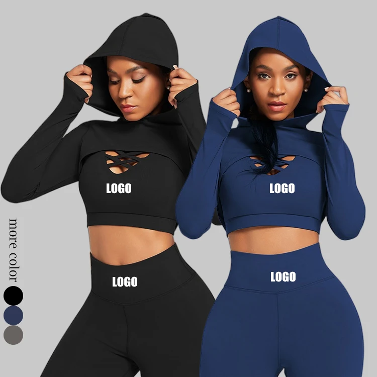 

2021 Custom Logo New High Quality Three Yoga Suit Set Jogging Wear Summer Womens Tracksuits Two Piece Set, As show