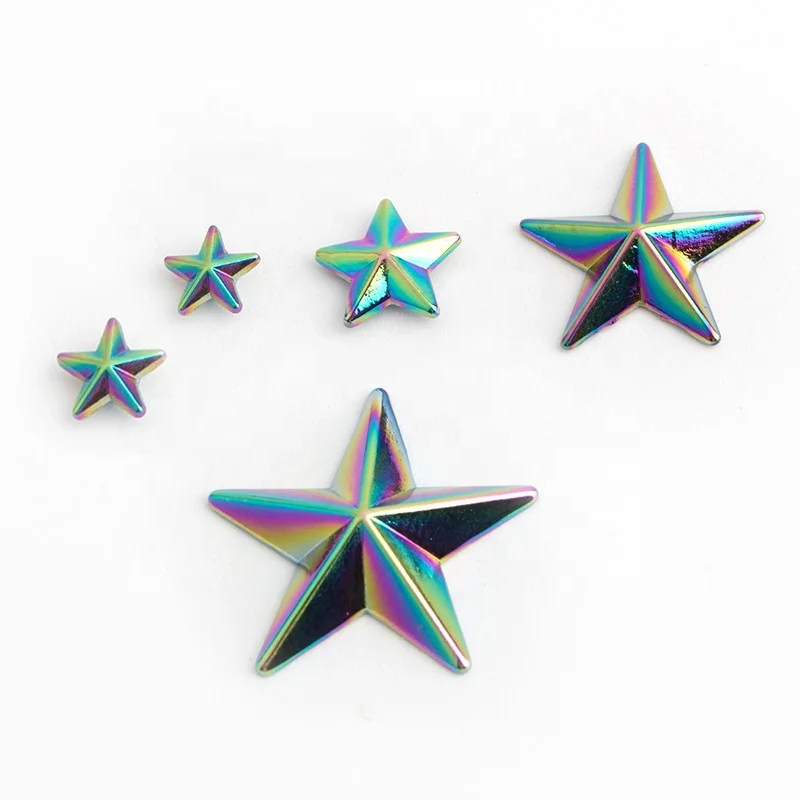 

Nolvo World Rainbow 8-10-12-20-28mm Star Shape Screw Base Rivet Belts Decorative Stud Bucket Nail Stud