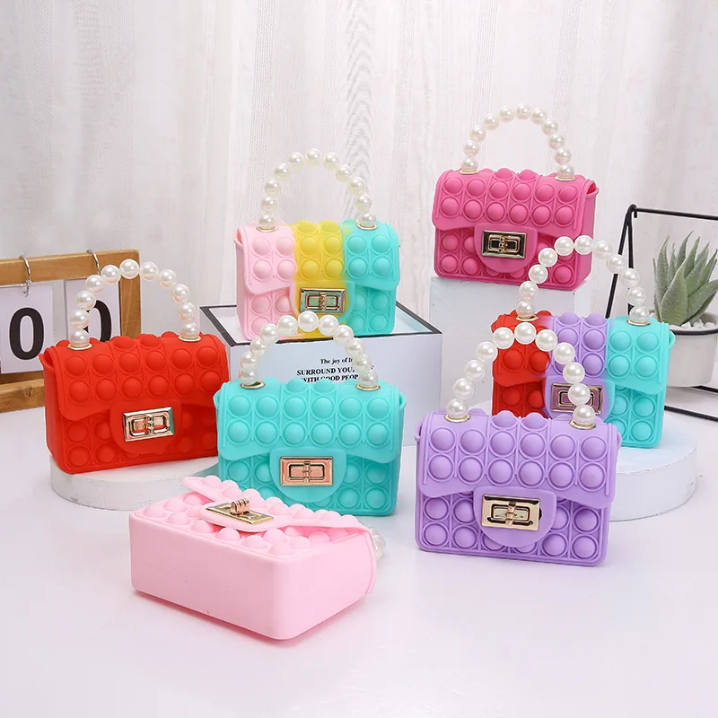 

Factory Direct Supply New Fashion Mini Kids Designer Purse Wholesale Jelly Bag Kids Handbags