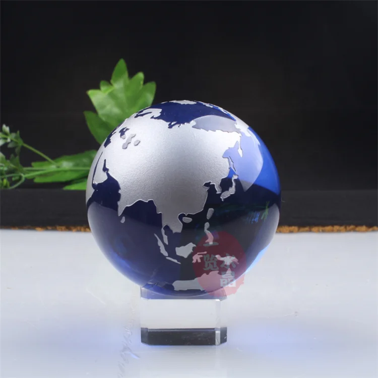 

Cheap Decorative Natural K9 Crystal Globe Ball For Home Decoration