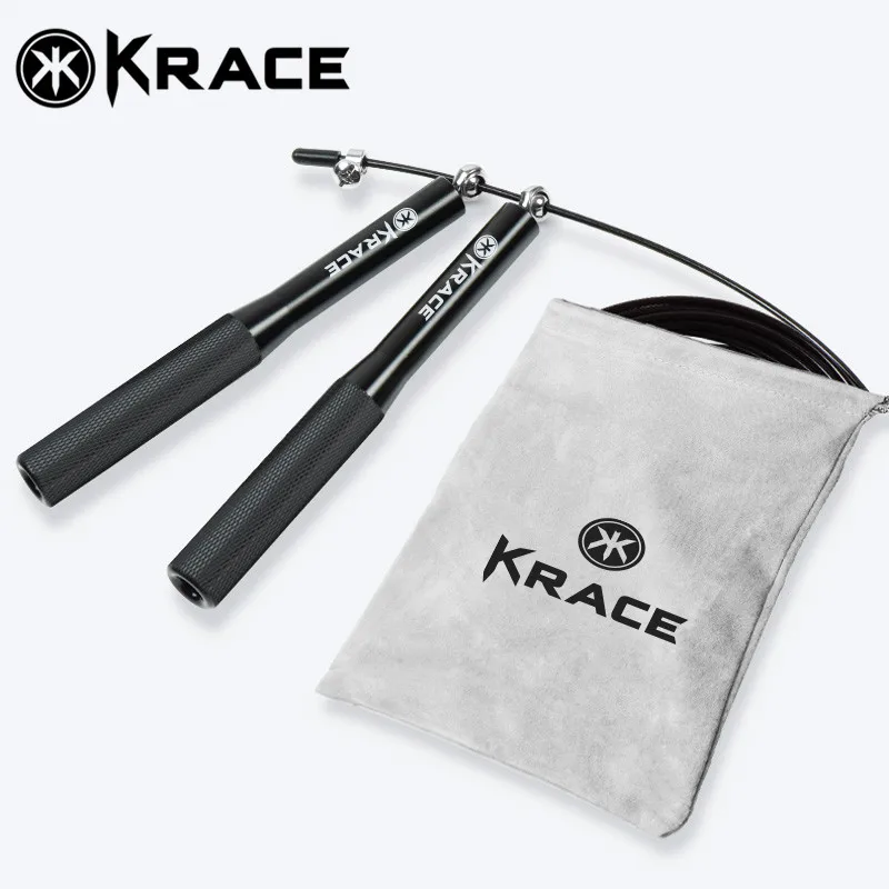 

Krace Manufacturer Customize Logo Fitness adjustable Training Exercise Speed Steel Wire weighted buy Skipping Jump Rope, Customized color