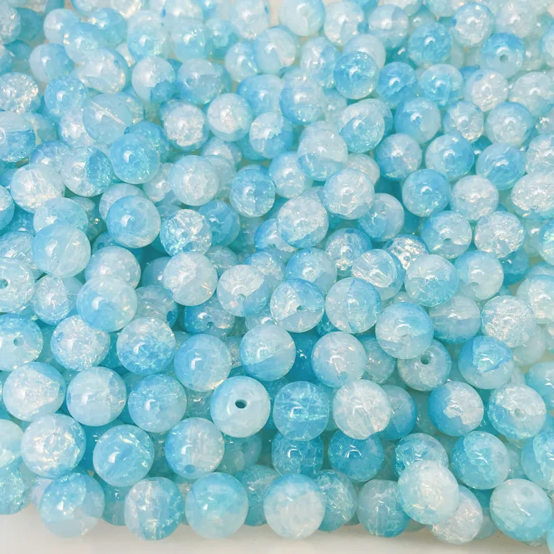 

Glass Jewelry Protein Chalcedony Beads 10mm Loose Bead for Bracelet DIY Pendant