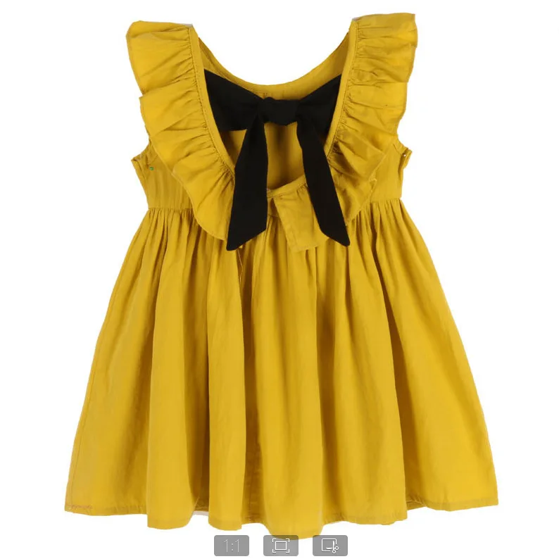 

2021 new summer children's clothing new baby children bow pleated halter skirt girls dress