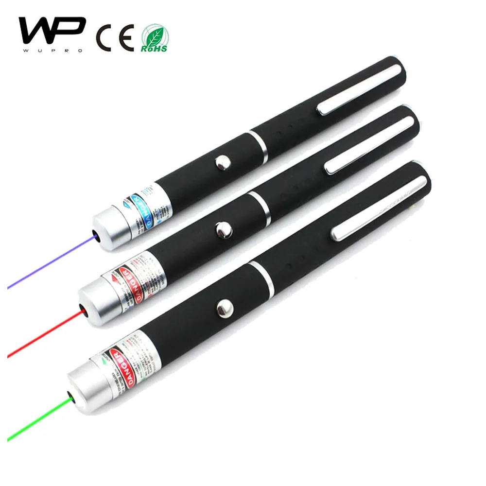 

[Free battery]Powerful Green/Red /Blue star pointer laser 5mw clicker lazer pointer pen