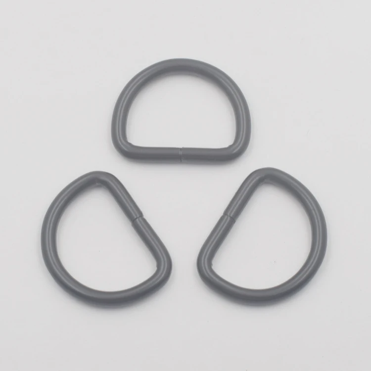 

Bag accessory black color 1inch iron d ring, Customized