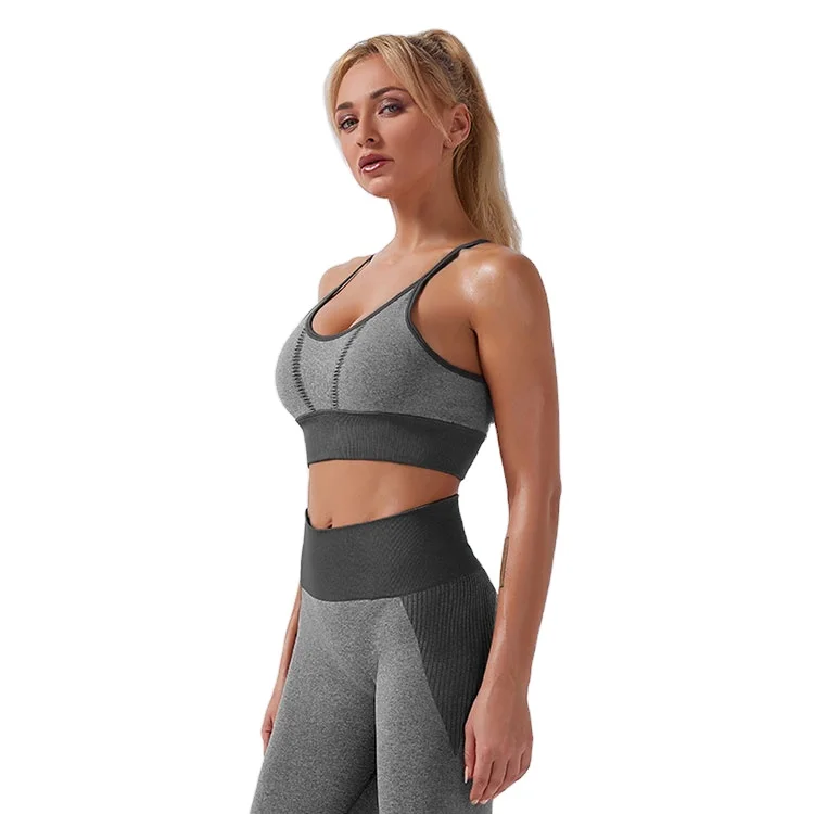 

high quality Sports Running Yoga Clothing yoga 2 Piece Sets wear gym fitness sets, Shown