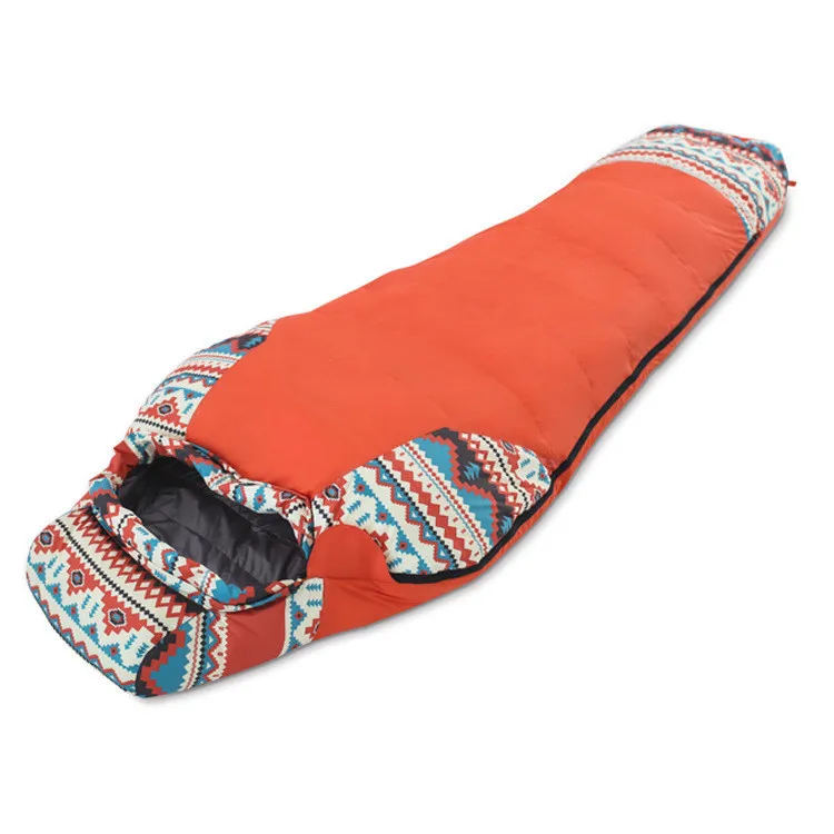 

Winter Ultralight Mummy Goose Down 1500 Sleeping Bag with Liner, Customized